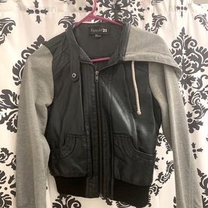Jacket faux leather